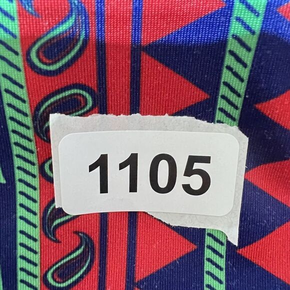 Gretchen Scott Dress Womens Small Mixed Pattern Sheath Blue Red Green 3/4 Sleeve - Picture 14 of 14